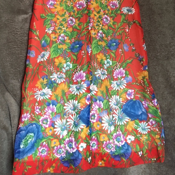 70s Orange Dream Dress_Size 6 (EUR 38) - Picture 6 of 9